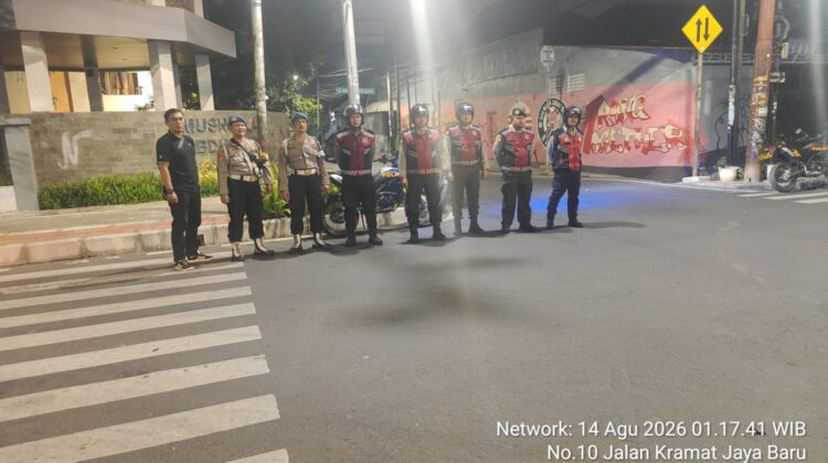 Blue Light Patroli Dini Hari, Polsek Johar Baru Persempit Ruang Gerak Pelaku Kejahatan