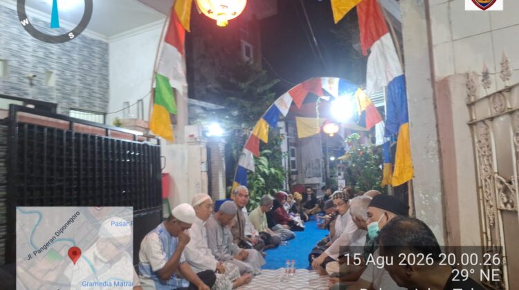 Tasyakuran HUT RI ke-81, Bhabinkamtibmas Hadir Bersama Warga Rw 02 Pegangsaan