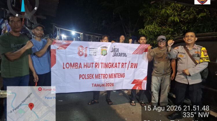 Bhabinkamtibmas Pegangsaan Pantau Lomba Tenis Meja, Semarak HUT RI ke-81 Tetap Kondusif