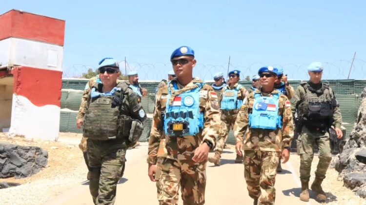 Perkuat Misi Perdamaian di Lebanon, Pimpinan Sector East UNIFIL Kunjungi Satgas Yonmek Konga XXIII-T