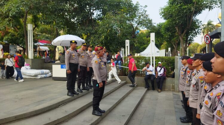 60 Personel Gabungan Siaga Amankan Pesta Rakyat di Panggung Sarinah