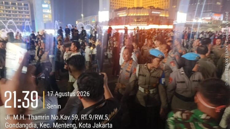 Bundaran HI Jadi Pusat Pesta Rakyat, 1.208 Personel Siap Jaga Kamtibmas