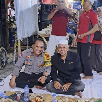 Semarak HUT RI ke-81, Bhabinkamtibmas Cempaka Putih Barat Hadiri Tasyakuran Warga