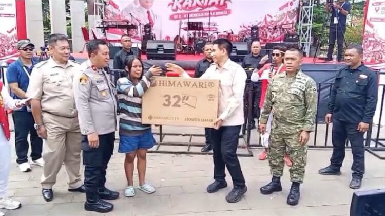 Jamuan Rakyat HUT ke-81 RI di Monumen HKSN Senen, 2.800 Paket Sembako Dibagikan