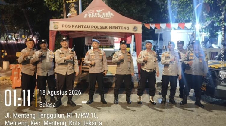 Jaga Menteng Tetap Kondusif, Polisi Patroli Tengah Malam Cegah Kejahatan Jalanan