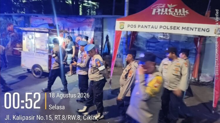 Patroli Tengah Malam, Polisi Sasar Perbatasan Kwitang-Kalipasir Cegah Tawuran