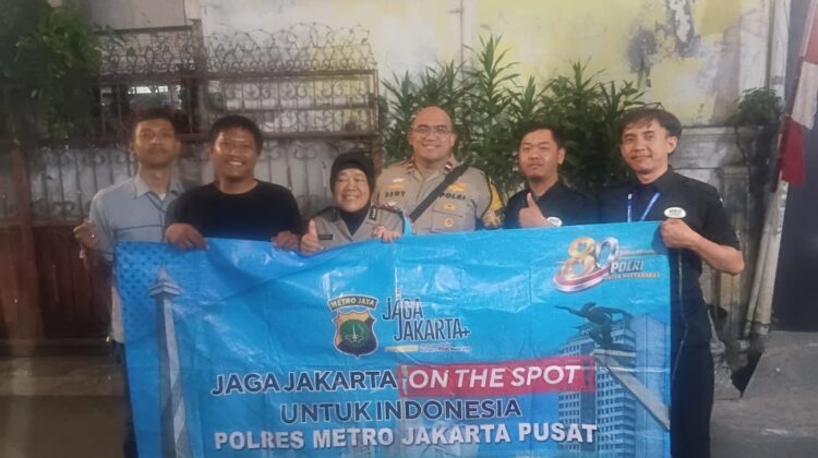 Polsek Metro Tanah Abang Gelar Jaga Jakarta On The Spot untuk Indonesia, Perkuat Sinergi dan Cegah Gangguan Kamtibmas