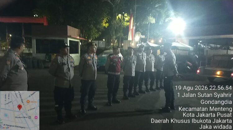 Patroli Cipkon Tiga Pilar Menteng Perkuat Kamtibmas, Antisipasi Tawuran dan Kejahatan Jalanan
