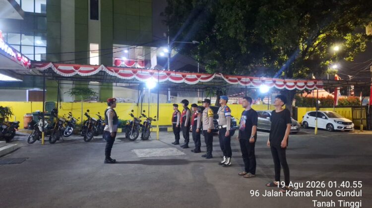 Panit Opsnal Reskrim Pimpin Apel Cipta Kondisi, Polsek Johar Baru Sasar Begal, Narkoba dan Sajam
