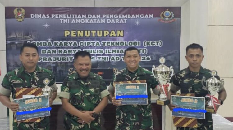 Danbrigif 14 Kostrad Raih Juara 1 Karya Tulis Ilmiah TNI AD 2026