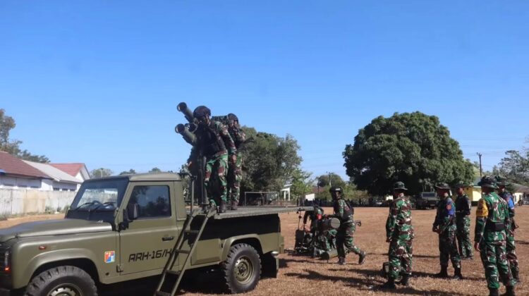 Pangdivif 3 Kostrad Tinjau Lattis Tingkat Baterai Yonarhanud 16 Kostrad