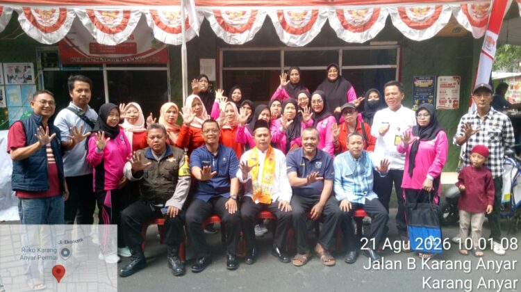 Polri Peduli Kesehatan Warga, Monitor Gebyar Pemberantasan Sarang Nyamuk Di Karang Anyar