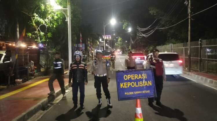 Saat Warga Terlelap, Polsek Sawah Besar Gelar Operasi Cipta Kondisi Cegah Gangguan Kamtibmas
