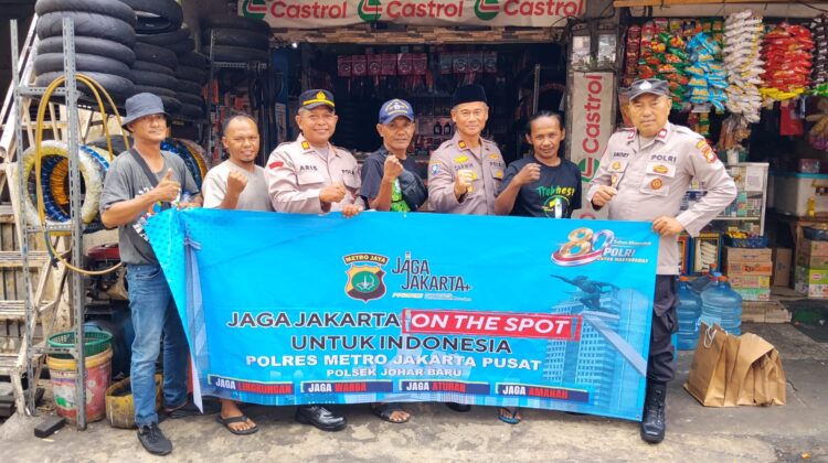 Jaga Jakarta On The Spot, Polsek Johar Baru Bersama Warga Perkuat Kamtibmas di Galur