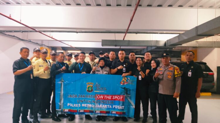Jaga Jakarta On The Spot, Polsek Metro Tanah Abang Sampaikan Pesan Kamtibmas di Gedung Menara BNI