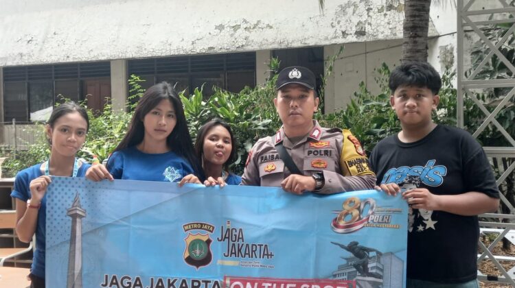 Jaga Jakarta On The Spot untuk Indonesia, Polsek Senen Sasar Pelajar SMAN 68 Jakarta