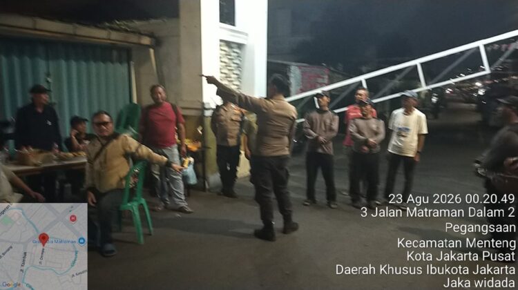 Polisi Turun Langsung ke Permukiman, Patroli Jalan Kaki Persempit Ruang Gerak Tawuran di Menteng