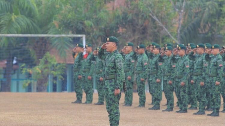 Yonif 323 Kostrad Sambut Personel Baru dan Lepas Prajurit Purna Tugas