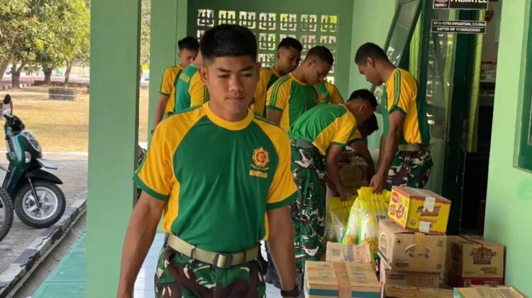 Keluarga Besar Yonif 413 Kostrad Peduli Korban Gempa NTT
