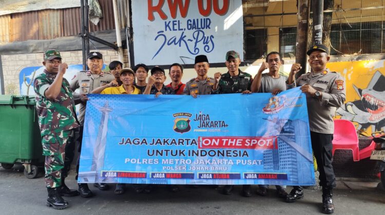 Jaga Jakarta On The Spot, Polsek Johar Baru Bersama Warga Perkuat Kamtibmas di Galur