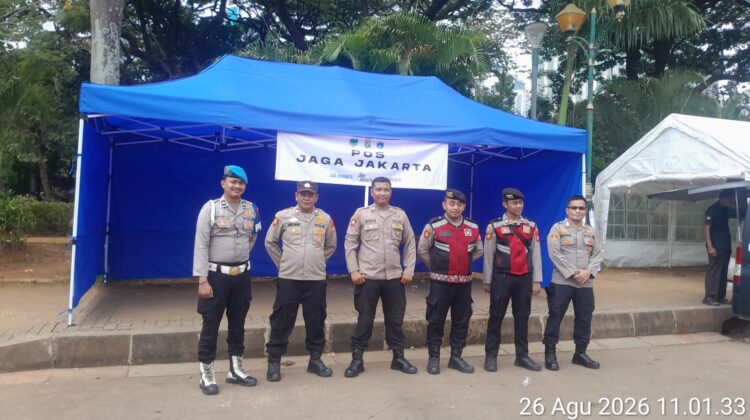Pos Jaga Jakarta Merdeka Barat, Polsek Johar Baru Perkuat Kehadiran Polisi di Tengah Masyarakat