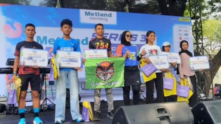Pratu Firman Juara 1 Metland Menteng 5K, Prajurit Yonif 754 Kostrad Kembali Ukir Prestasi