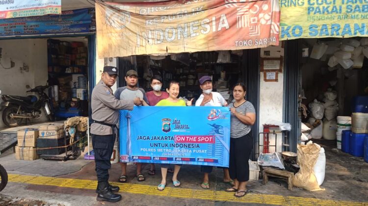 Polsek Senen Gelar Jaga Jakarta On The Spot Bersama Pekerja Logistik dan Ekspedisi