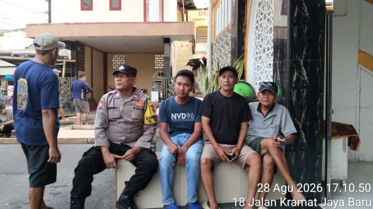 Sambangi RW 08 Johar Baru, Polisi Ajak Warga Perkuat Kewaspadaan dan Cegah Kejahatan