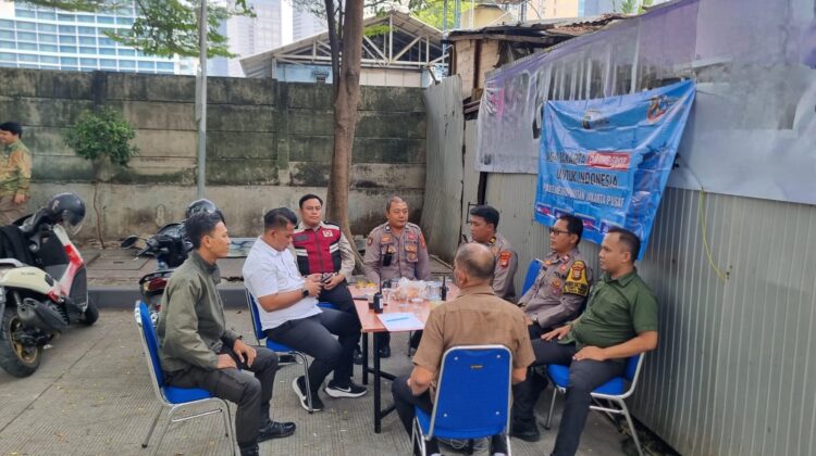 Polsek Metro Tanah Abang Gelar Jaga Jakarta On The Spot Untuk Indonesia di Area Gedung Sahid Sudirman Center