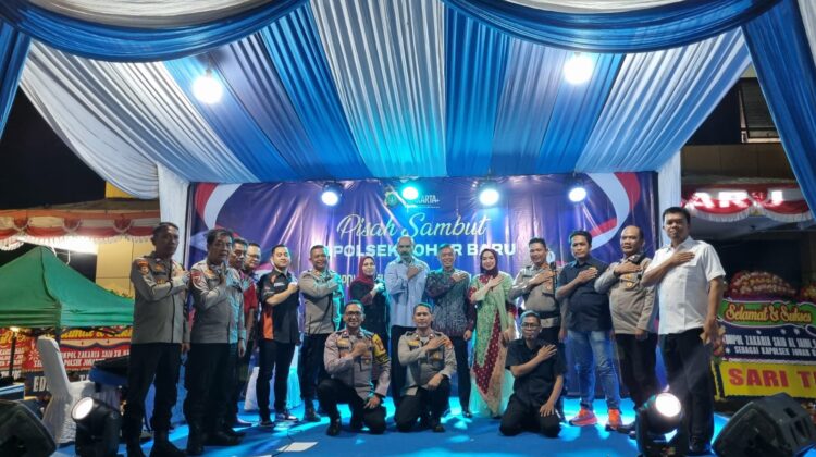 Momen Pisah Sambut Kapolsek Johar Baru, Kompol Zakaria Siap Lanjutkan Program Jaga Kamtibmas