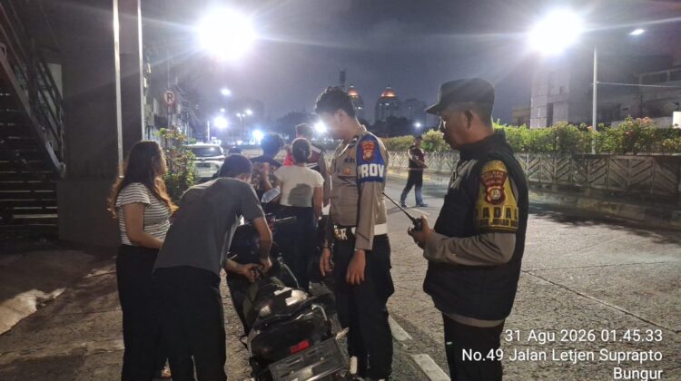 Sasar Begal hingga Narkoba, Polsek Johar Baru Gelar Cipta Kondisi Amankan Motor Tanpa TNKB