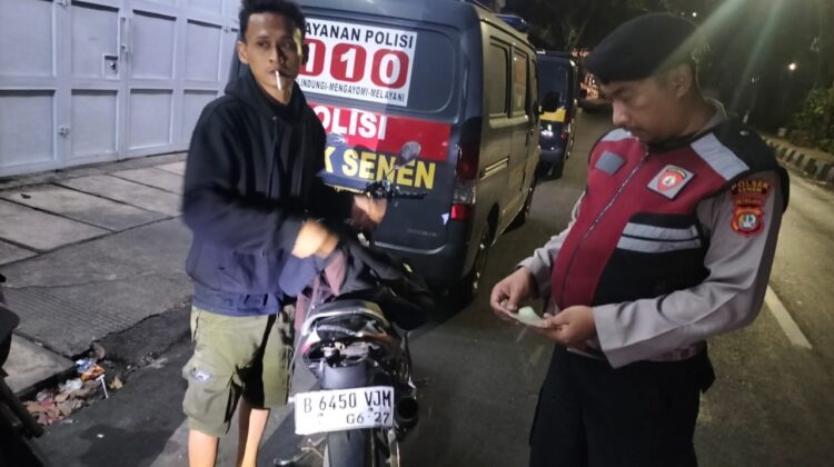 Razia Cipta Kondisi di Senen, Polisi Amankan 5 Motor Tanpa Plat dan Surat