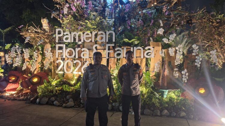 Polsek Sawah Besar Amankan Pameran Flora dan Fauna Jakarta 2026 di Lapangan Banteng