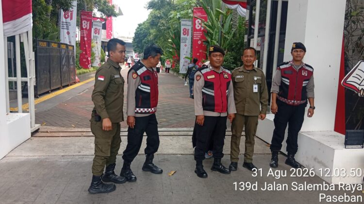 Unit Samapta Polsek Senen Patroli Sejumlah Obyek Vital, Pastikan Situasi Kamtibmas Kondusif