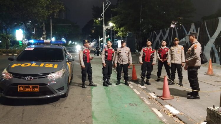 Cegah Tawuran dan Kejahatan Malam, Polsek Metro Tanah Abang Gelar Patroli Cipta Kondisi