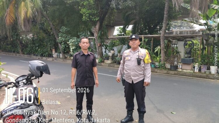 Waspadai Modus Kejahatan di Jalan, Bhabinkamtibmas Gondangdia Perkuat Sambang Lingkungan