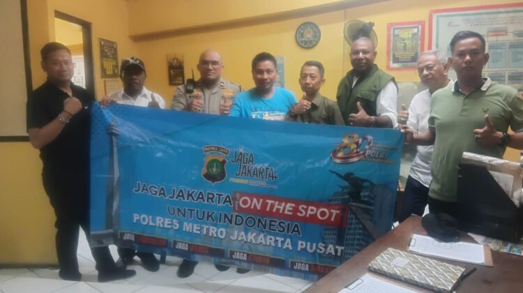 Jaga Kamtibmas, Bhabinkamtibmas Kampung Bali Gelar Jakarta On The Spot untuk Indonesia di Pasar Tanah Abang