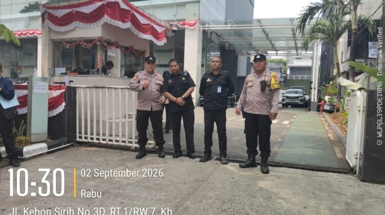 Polsek Metro Menteng Perkuat Pengamanan Kantor BGN di Kebon Sirih, Antisipasi Gangguan Kamtibmas