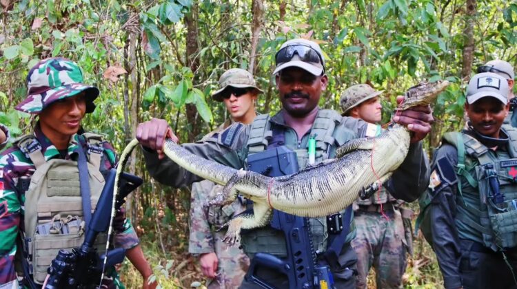 Prajurit Yonif 502 Kostrad Tingkatkan Kemampuan Survival dan Patroli dalam Latma Super Garuda Shield 2026
