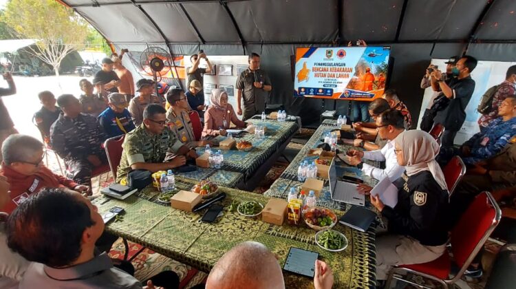 Perkuat Sinergi, Lanal Banjarmasin Bersama Forkopimda Kalsel Gelar Rakor Strategi Penanganan Karhutla 2026