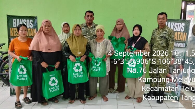 Danramil 01/Teluknaga Pimpin Komsos dan Baksos Kesehatan “Jaga Jakarta On The Spot”