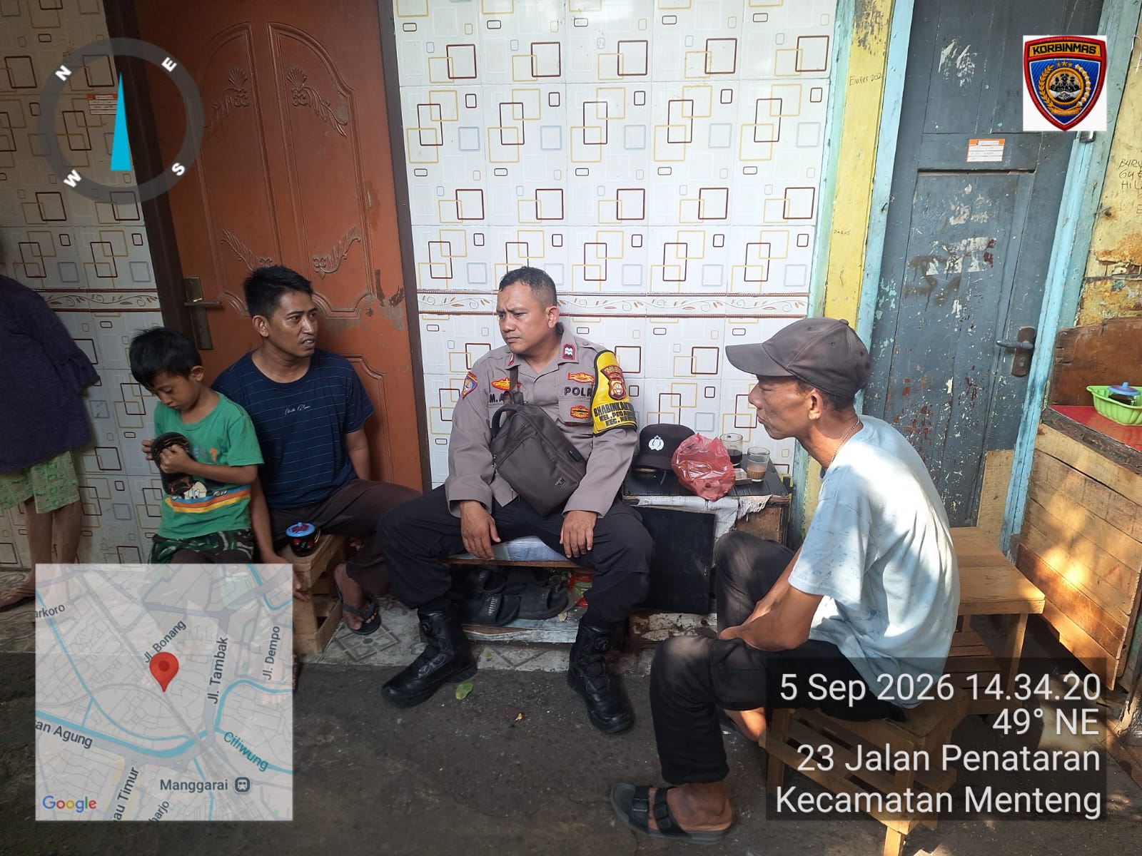 Dari Pasar Emper, Bhabinkamtibmas Bangun Sinergi Warga Pegangsaan Cegah Tawuran
