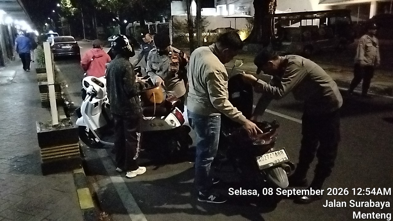 Razia Dini Hari di Menteng, Polisi Amankan Scoopy Tanpa STNK