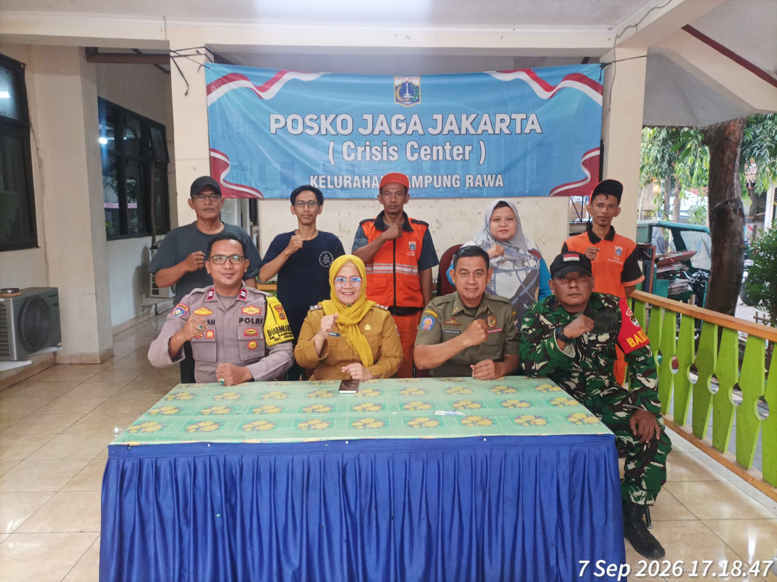 Jaga Kampung Tetap Kondusif, Posko Jaga Jakarta Aktif Pantau Wilayah Kampung Rawa