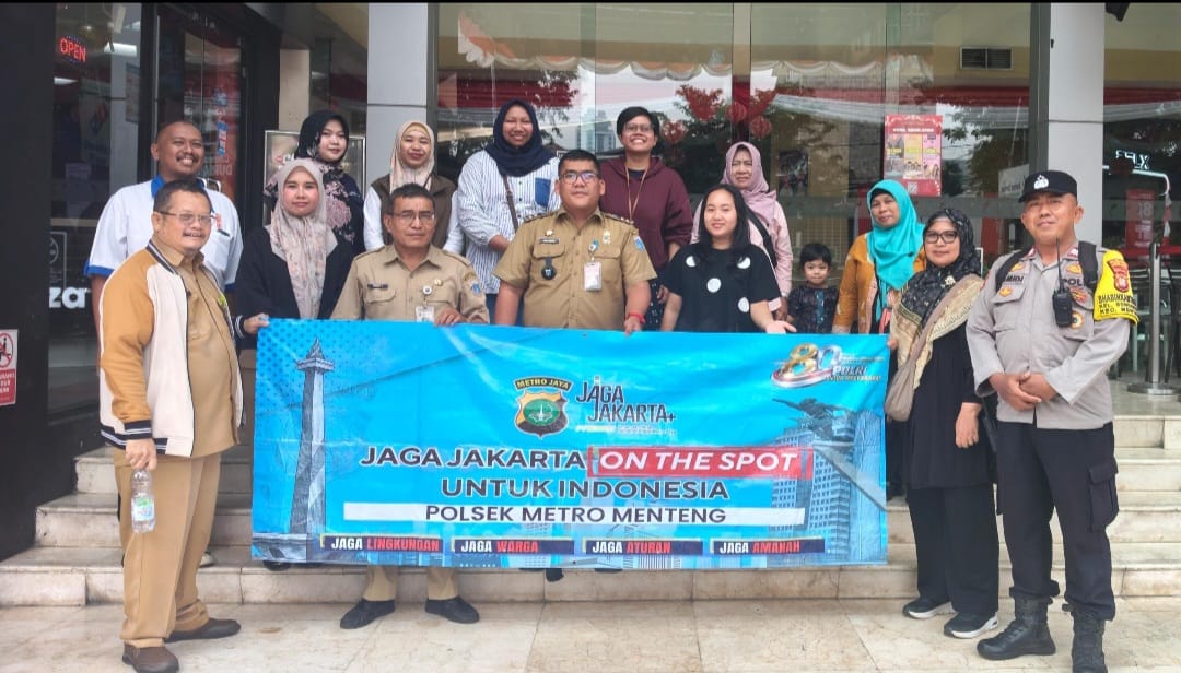 Jaga Jakarta On The Spot, Polisi Ajak Warga Gondangdia Perkuat Keamanan Lingkungan