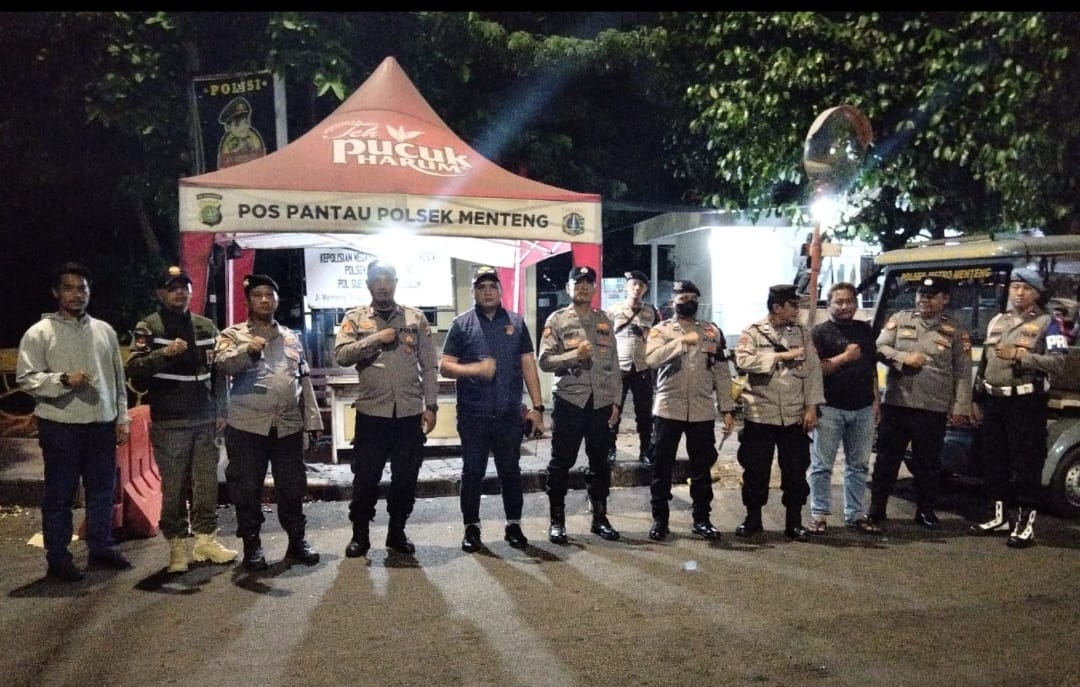 Jelang Dini Hari, Polsek Metro Menteng Pastikan Menteng-Tenggulun Tetap Aman
