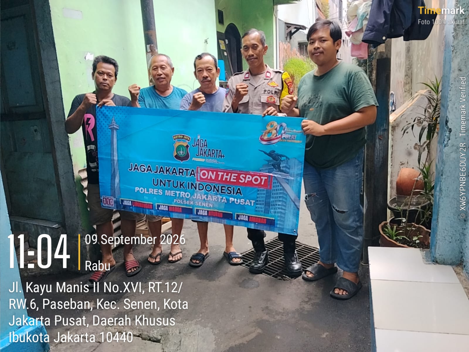 Polsek Senen Gelar Jaga Jakarta On The Spot, Ajak Warga Waspadai Kejahatan dan Hoaks