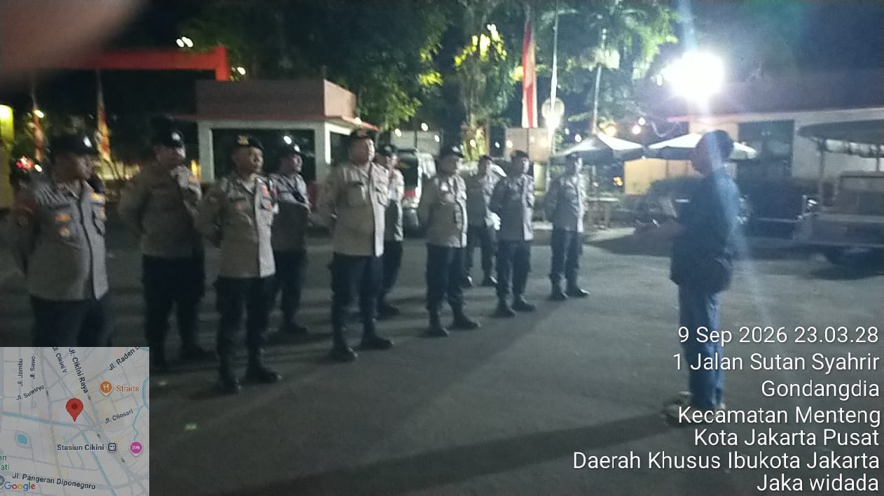 Patroli Malam Menyisir Tiga Titik Rawan, Polisi Cegah Tawuran di Menteng