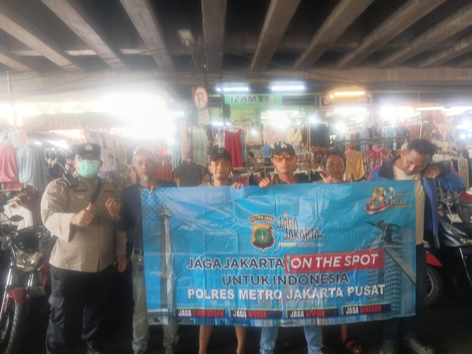 Jaga Jakarta On The Spot untuk Indonesia, Polsek Metro Tanah Abang Ajak Warga Bersama Jaga Kamtibmas