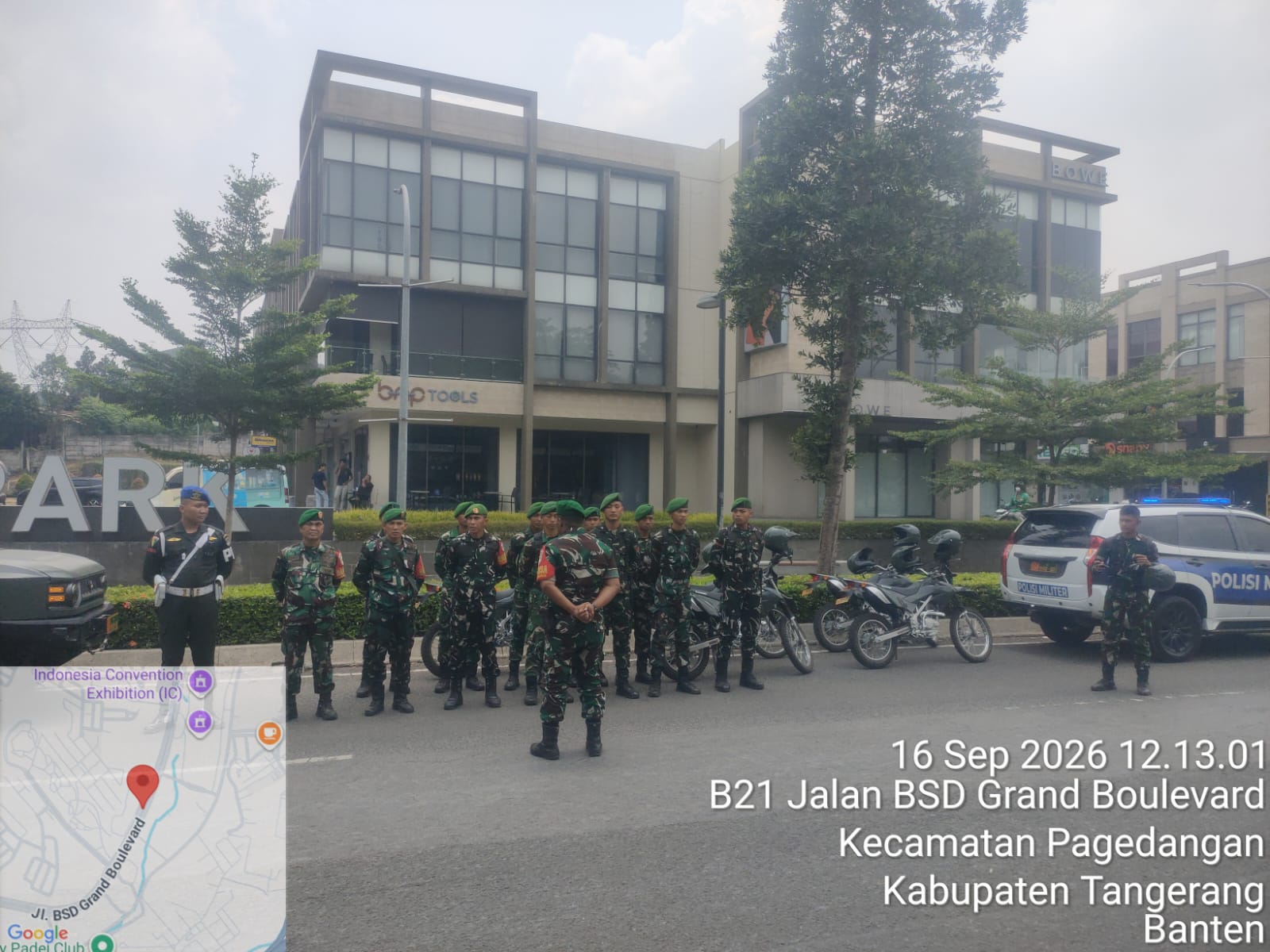 Kodim 0510/Tigaraksa Gelar Patroli Gabungan Monitoring Kawasan BSD Dalam Rangka Bangsit Kabupaten Tangerang